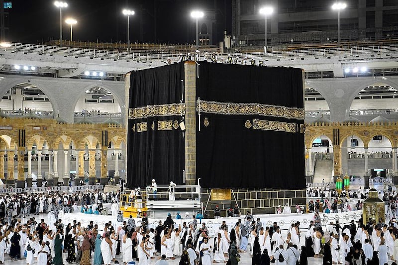 The Kaaba at the Grand Mosque in Makkah. The Nusuk app will help pilgrims to find available dates to perform Umrah, helping to prevent overcrowding at the mosque. SPA