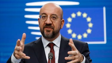Charles Michel said Europe must take responsibility for its own security and not rely heavily on countries such as the US. EPA