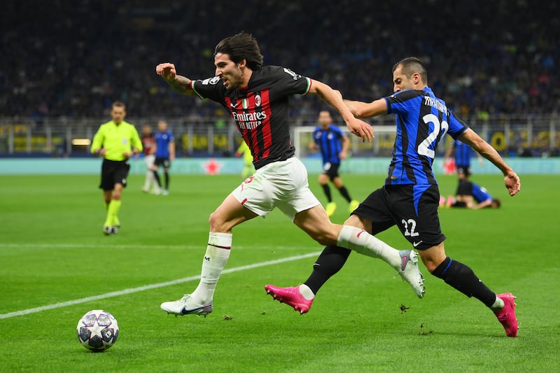 Sandro Tonali 7 – Alongside Tomori, he was one of the few bright sparks for Milan. He almost handed his side an early lead after bursting past Darmian, getting to the byline and laying the ball on a plate to Diaz – who squandered the chance. Getty