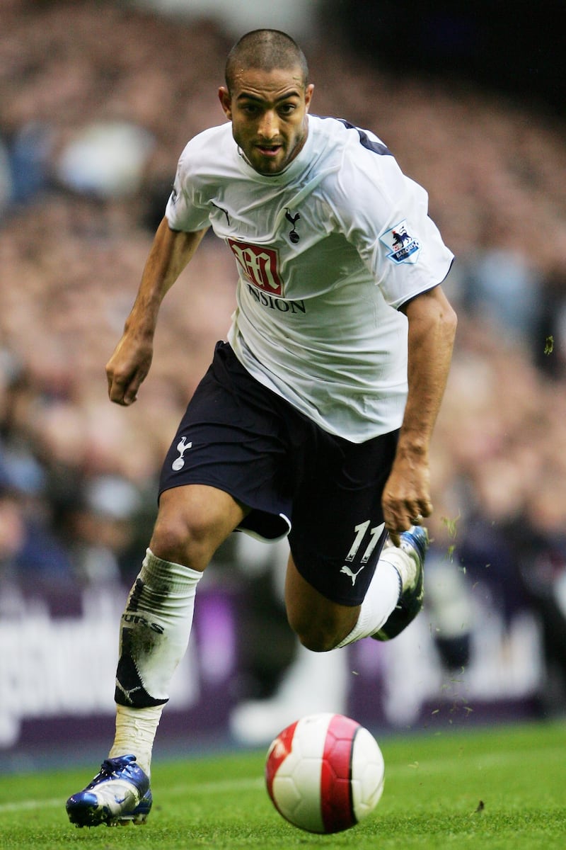 LONDON - OCTOBER 22:  Mido of Tottenham in action during the Barclays Premiership match between Tottenham Hotspur and West Ham United at White Hart Lane on October 22, 2006 in London, England.  (Photo by Jamie McDonald/Getty Images)
