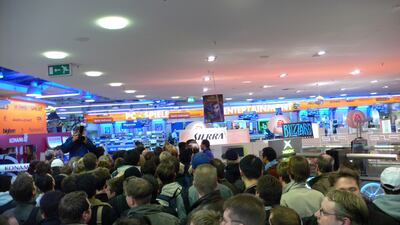 Gamers flock to a shop during the Wii launch in Hamburg. Photo: Wikipedia