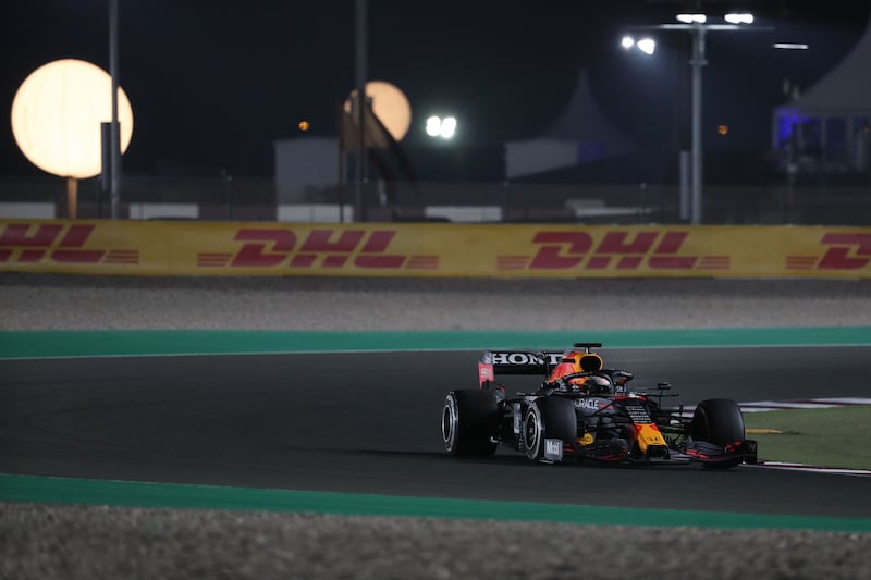 Red Bull's driver Max Verstappen during the Qatar Grand Prix at the Losail International Circuit. AFP