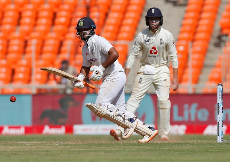 Rishabh Pant's century handed India a lead on day two. Reuters