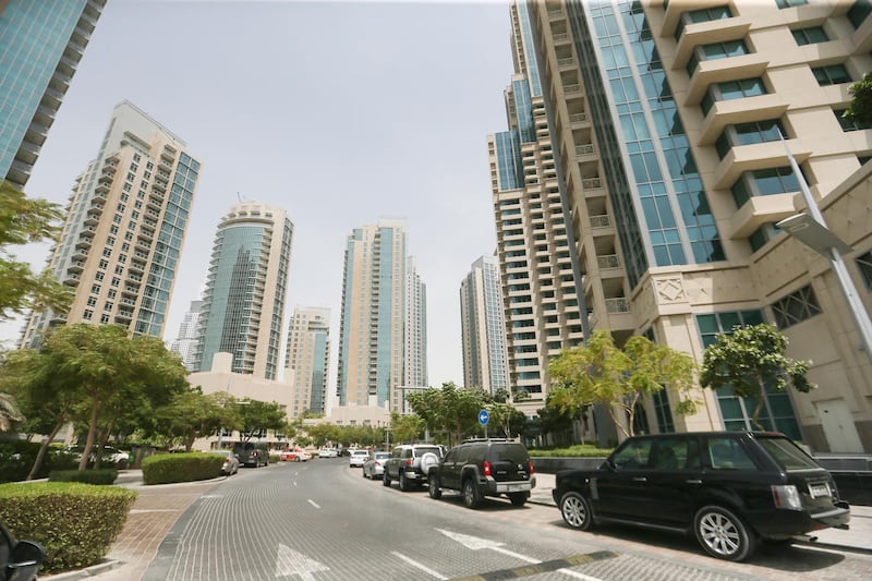 Dubai , UNITED ARAB EMIRATES. July 23, 2015  - Stock photograph of the Boulevard buildings by Emaar Properties in Downtown Dubai, July 23, 2015. (Photo by: Sarah Dea/The National, Story by: STANDALONE, STOCK)
 *** Local Caption ***  SDEA230715-STOCK_downtown23.JPG