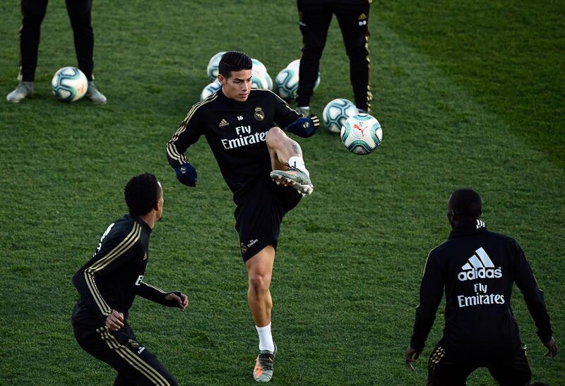 Real Madrid's James Rogriquez. AFP