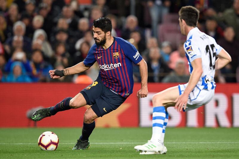 9. Luis Suarez (Barcelona). 20 goals, 40 points. Twice a former winner of the Golden Shoe, the Uruguayan seems content to play second-fiddle to Messi. His reward may yet be a second Treble. AFP