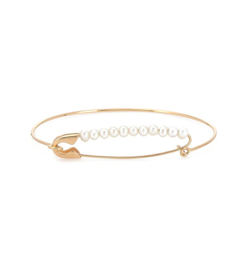 Loren Stewart safety-pin bracelet, Dh3,157 at Mytheresa.com.