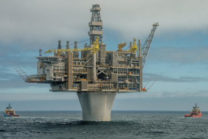 ExxonMobil’s Hebron oil platform is shown off the coast of Canada’s Newfoundland & Labrador, in this June 13, 2017 handout photo.  Courtesy ExxonMobil Canada/Handout via REUTERS  ATTENTION EDITORS - THIS IMAGE WAS PROVIDED BY A THIRD PARTY NO RESALES. NO ARCHIVE
