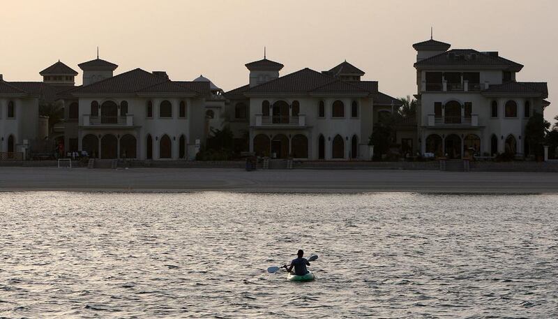 A majority of the holiday homes in Dubai are located in more upscale locations including Palm Jumeirah, above. Pawan Singh / The National