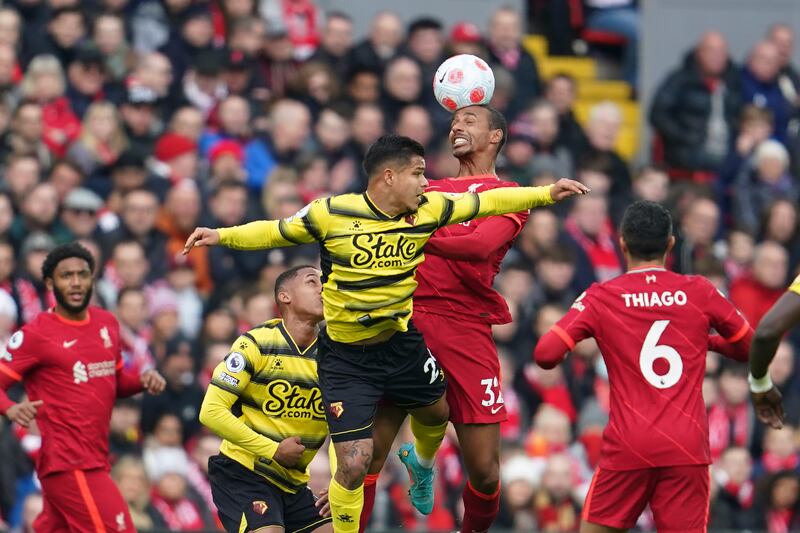 Joel Matip 7 - 

The 30-year-old was comfortable under pressure and cool in possession. He offered options when stepping into midfield with the ball. 
AP