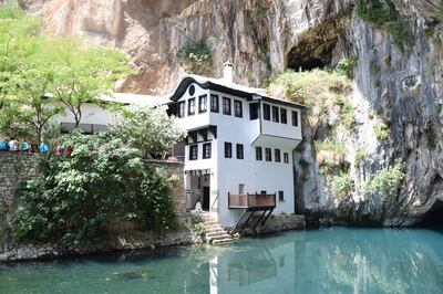 Blagaj Tekke, one of the many places Hussain visited in Bosnia and Herzegovina. Courtesy Tharik Hussain