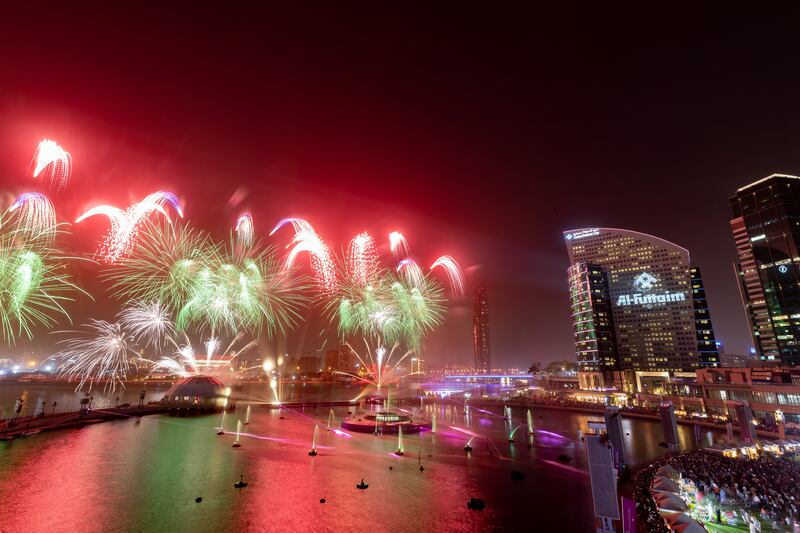 Fireworks at Dubai Festival City Mall light up the sky during for the Eid Al Fitr holiday. All photos: Chris Whiteoak / The National