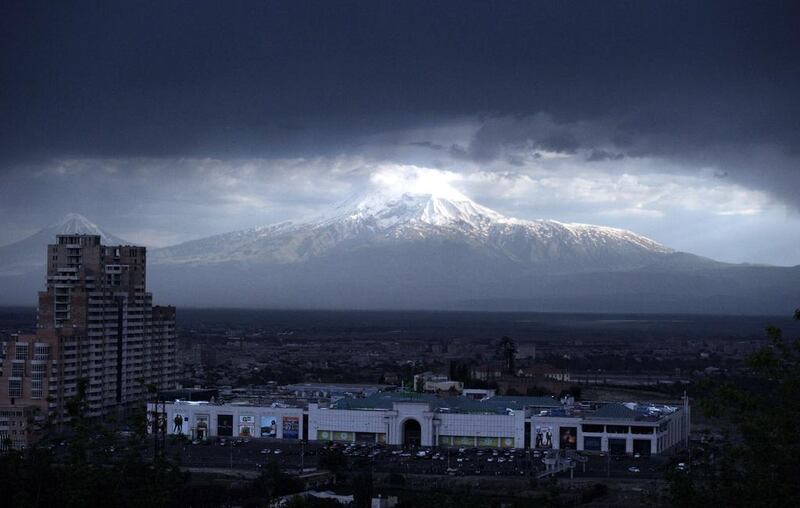  Ararat mountain in Turkey pictured from the Armenian side. Stephane De Sakutin / AFP 