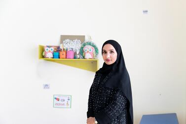 Bedour Al Raqbani, founder of the Kalimati Communication and Rehabilitation Centre for the hearing impaired, wants authorities to make visual communication easier for deaf people. Reem Mohammed/The National