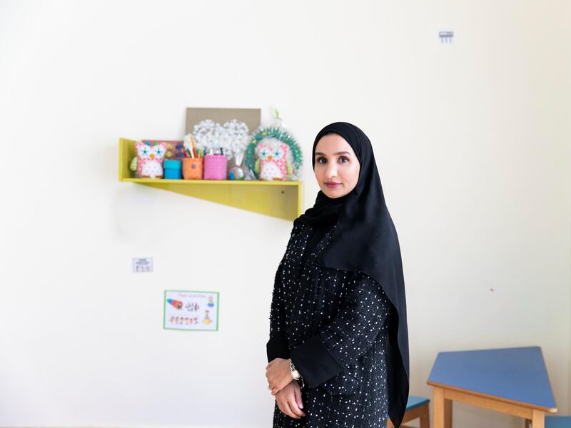 DUBAI, UNITED ARAB EMIRATES - JANUARY 23, 2019.

Bedour Al Raqbani, founder of the Kalimati Communication and Rehabilitation Centre for the hearing impaired.

(Photo by Reem Mohammed/The National)

Reporter: RAMOLA TALWAR
Section:  NA