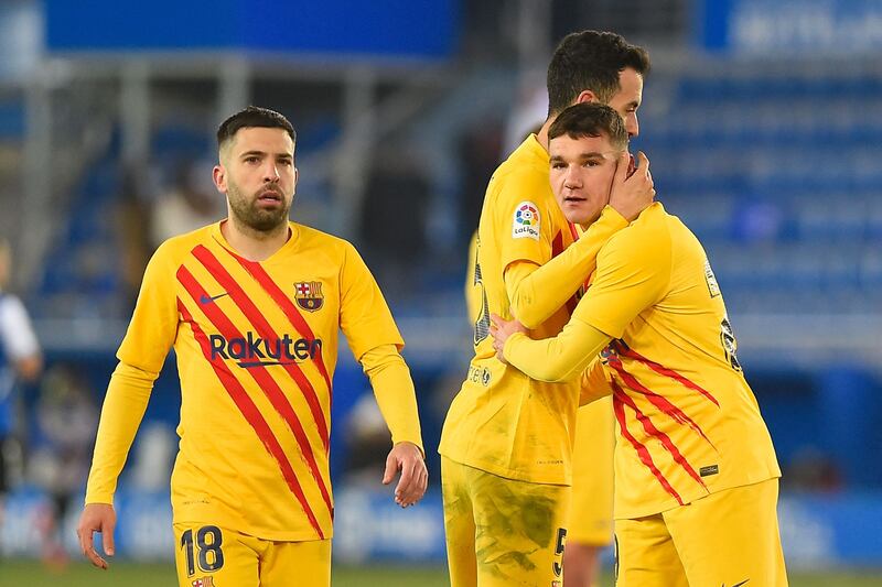Jordi Alba – 7. A mainstay in an injury hit side, the full-back was beaten a couple of times in another unconvincing performance. Did set up Torres in the build-up to the goal – a lovely move and rare moment of quality. AFP