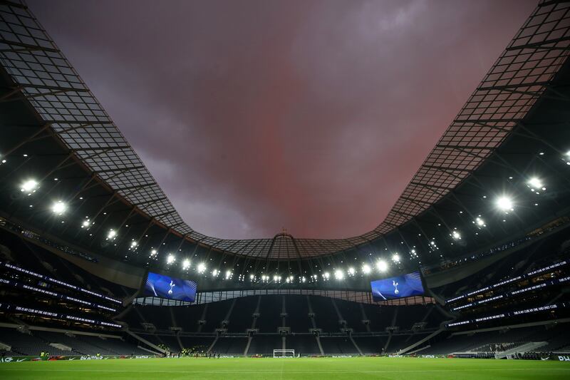2. Tottenham, Tottenham Hotspur Stadium. Capacity 62,850. Getty
