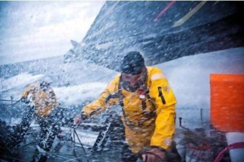 Abu Dhabi Ocean Racing crew are bracing for a final push in the closing stages of Leg 7. Nick Dana / Volvo Ocean Race