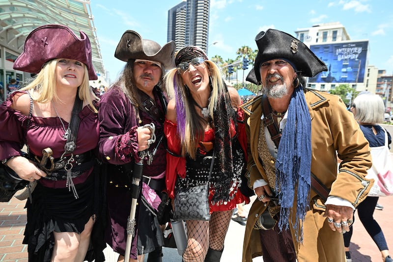 Swashbucklers attend Comic-Con. AFP