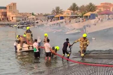 The fire on Saturday morning was put out quickly and no one was injured. Dubai Police