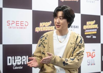 Chanyeol of K-pop group Exo has warm memories of the UAE from a previous visit in 2018. Ruel Pableo for The National