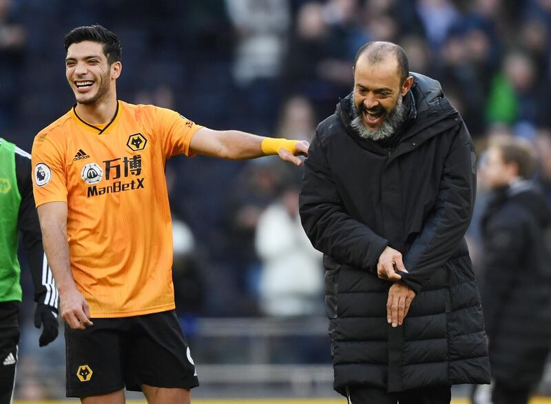 Wolves v Brighton, Saturday, 7pm: The perfect match for Wolves to maintain their recent momentum. Nuno Espirito Santo's side are still pursuing a Champions League place down two routes, via winning the Europa League - where they have reached the last 16 - and a Premier League top-four spot. Last week's 3-2 at Tottenham took Wolves up to sixth in the table, three points behind fourth place Chelsea. Brighton, meanwhile, are in a bad place. With one win from 14 in all competitions, their form has disintegrated at the worst possible time, with just 10 games to go. EPA. PREDICTION: Wolves 3 Brighton 0