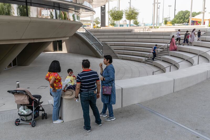 There was a low-key opening to Expo City Dubai, but some visitors were happy to get there early.
