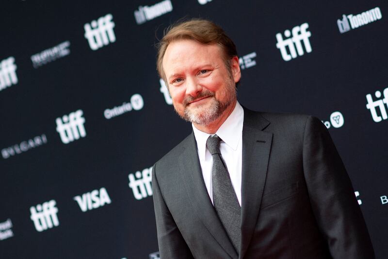 US filmmaker Rian Johnson atthe premiere of 'Glass Onion: A Knives Out Mystery', which won second runner-up. AFP
