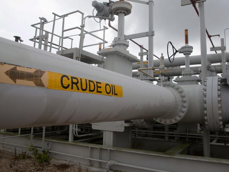 The US Strategic Petroleum Reserve is mandated to hold 90 days’ worth of crude in case of emergency, but its supplies are up to 140 days’ worth. Its parents organisation has received approval to sell off some of the excess. Richard Carson / Reuters