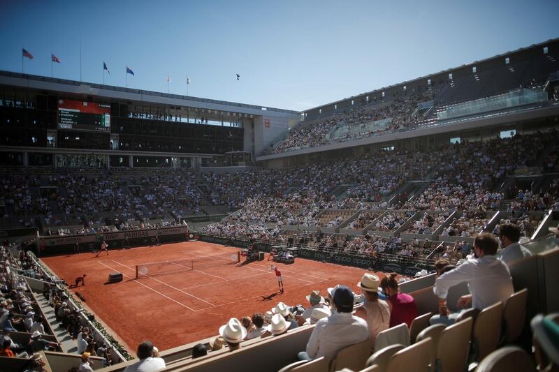 Action from the French Open final between Serbia's Novak Djokovic and Stefanos Tsitsipas of Greece at Roland Garros in Paris on Sunday, June 13. Djokovic won the match 6-7, 2-6, 6-3, 6-2, 6-4. Reuters