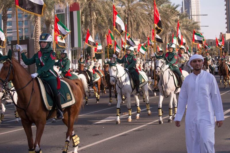 The parade circled the length of Mohammed bin Rashid Boulevard in Downtown Dubai. All ptohos: Clint McLean for The National