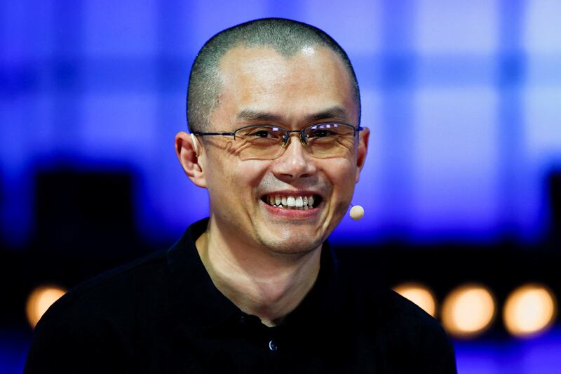 Changpeng Zhao, co-founder and chief executive of Binance. Reuters