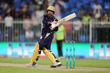 Sarfraz Ahmed was Quetta Gladiators' hero against Lahore Qalandars at Sharjah Cricket Stadium last month. Chris Whiteoak / The National