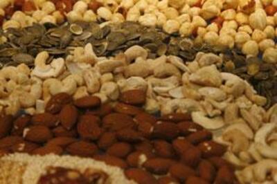 Extend the shelf life of nuts by storing them in the freezer.