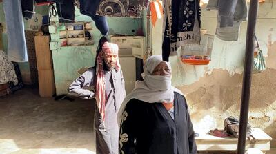 The home of Jerash camp resident, Nusra Al Obeid, has experienced heavy flooding in winter. Amy McConaghy / The National