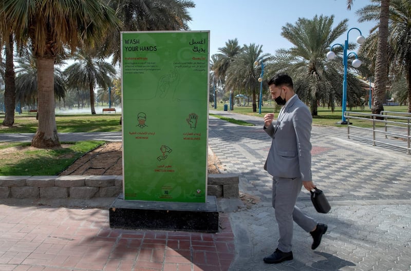 Abu Dhabi, United Arab Emirates, April 19, 2021.  Parks of Abu Dhabi.  Al Khalidiya Park.
Victor Besa/The National
Section:  NA
Reporter:  Shuchita Gautam