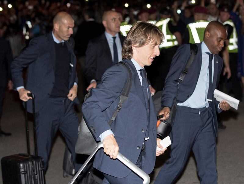 Real Madrid's Luka Modric. Sedat Suna /  EPA