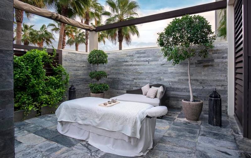 Atarmia Spa offers nine treatment rooms, some with outdoor terraces