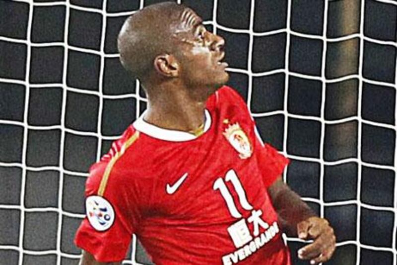 Guangzhou Evergrande's Muriqui scored once to move his goal tally to six. He leads the Asian Champions League in scoring.