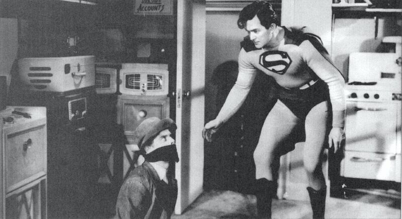Kirk Alyn and Tommy Bond in Superman. Courtesy Columbia Pictures