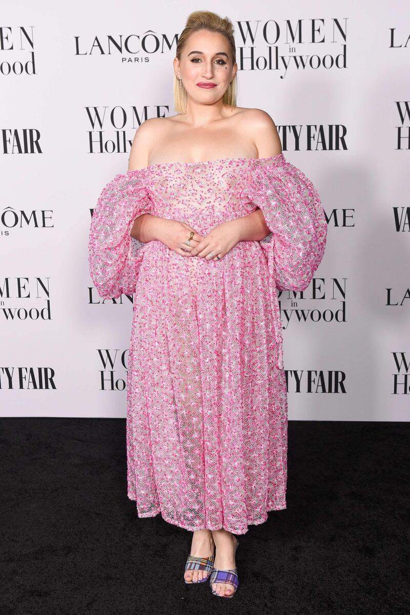 Harley Quinn Smith in Florentina Leitner at the Vanity Fair and Lancôme Women in Hollywood celebration at Soho House on February 06, 2020 in West Hollywood, California. AFP