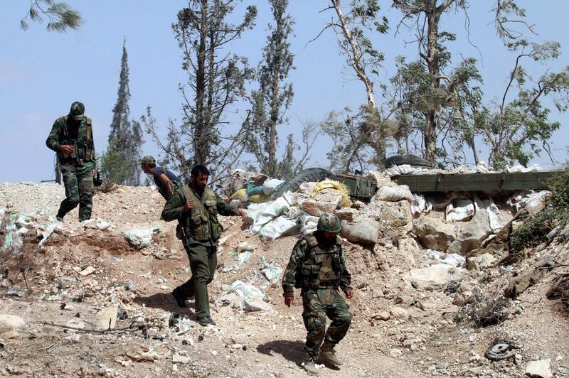 Syrian government troops advanced on the Al Ramousseh area of Aleppo. EPA 