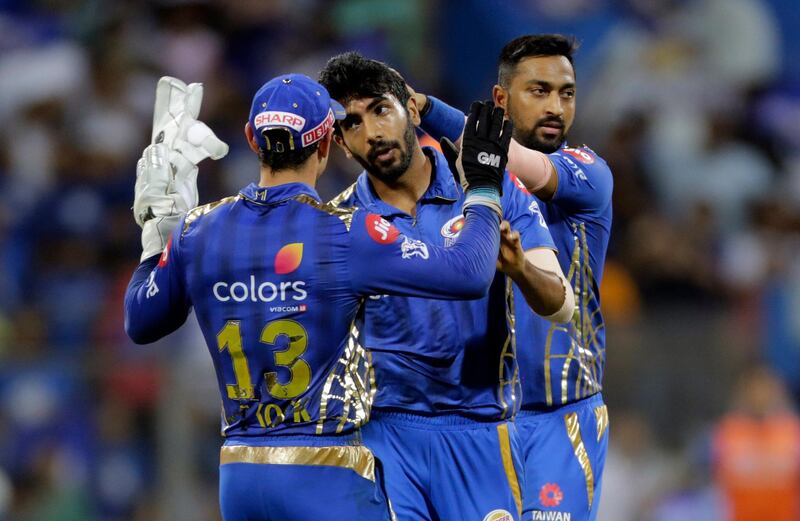 Jasprit Bumrah (Mumbai Indians, fast bowler): One of the best fast bowlers in the world, Bumrah is quick, can hit the deck hard and extract bounce from relatively lifeless pitches. He has 17 wickets to his name – a solid if not spectacular record for the season – but, like Pandya, he has a sense of pre-eminence about him so a match-winning spell cannot be ruled out. Rajanish Kakade / AP Photo