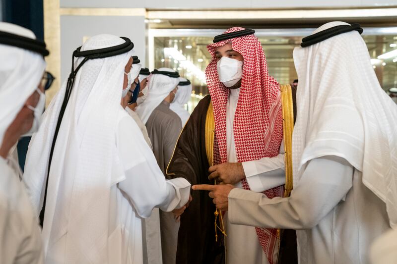Prince Mohammed offers condolences to Sheikh Dr Sultan bin Khalifa, Adviser to the President. 
