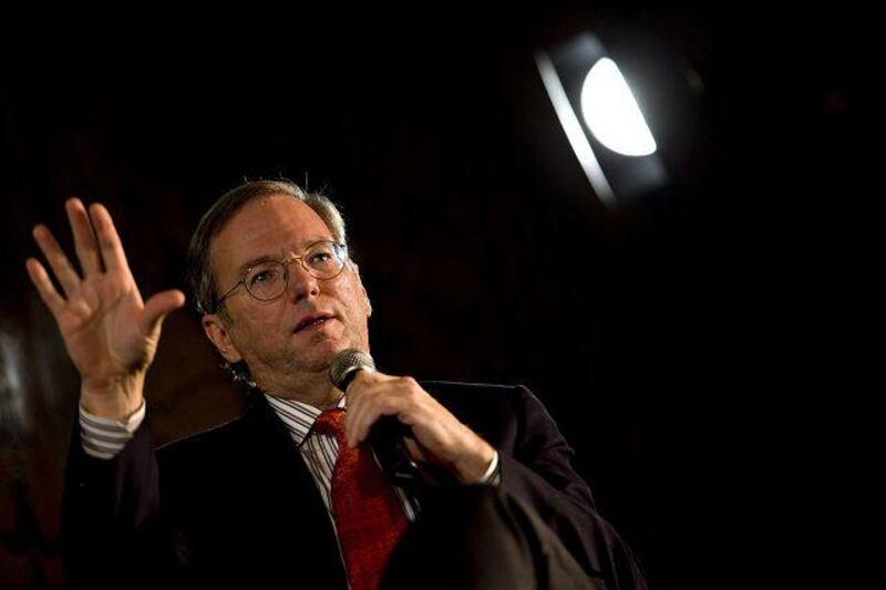 Eric Schmidt, the chief executive of Google, is entering a power game of a whole new kind.