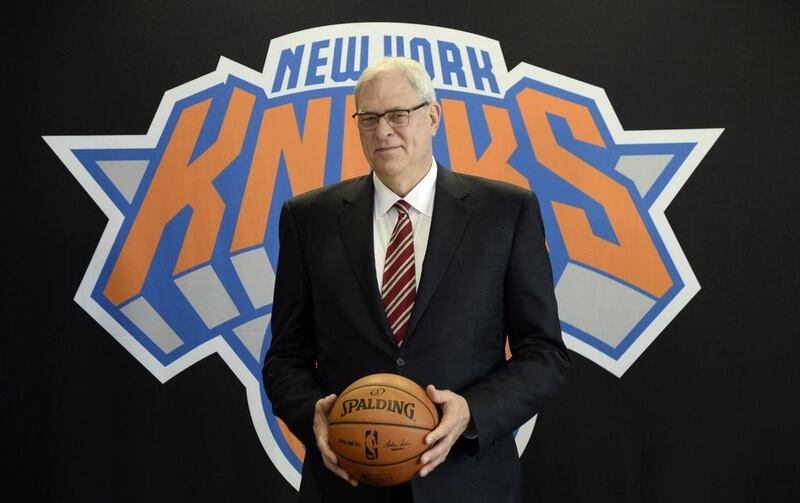Phil Jackson has the role of president of basketball operations for the New York Knicks, but he could be more use to the team as a coach. Andrew Gombert / EPA