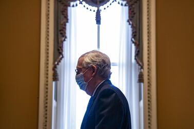 Senate minority leader Mitch McConnell, a Republican from Kentucky, says removing the filibuster will lead to a 'scorched-earth Senate'. Bloomberg