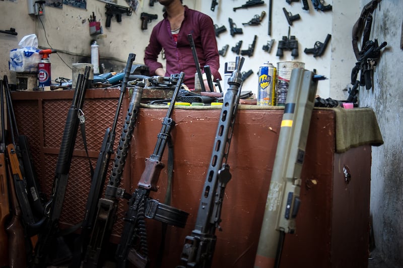 The family-run business sells, repairs and modifies weapons for its customers. Getty