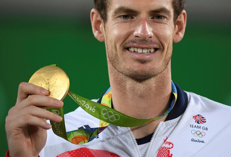 Murray of Britain with 2016 Olympic gold in Rio de Janeiro, Brazil. Reuters