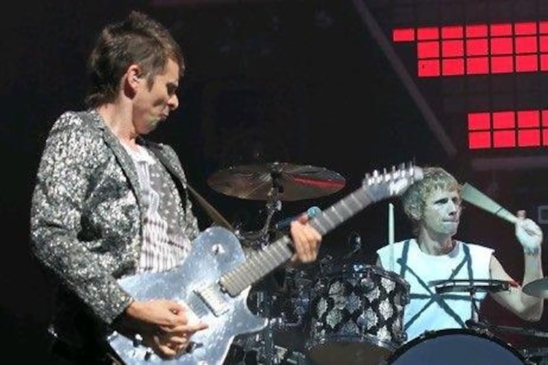 SAN FRANCISCO, CA - AUGUST 13: Matthew Bellamy of Muse performs during the Outside Lands Music Festival 2011 on August 13, 2011 in San Francisco, California. (Photo by Douglas Mason/Getty Images)